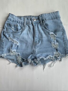Shein Distressed Denim Shorts